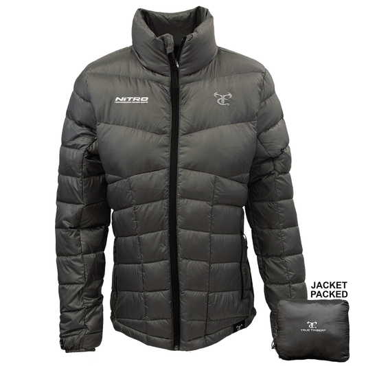 Nitro 33 - Ladies Lightweight Packable Down Jacket (Charcoal)