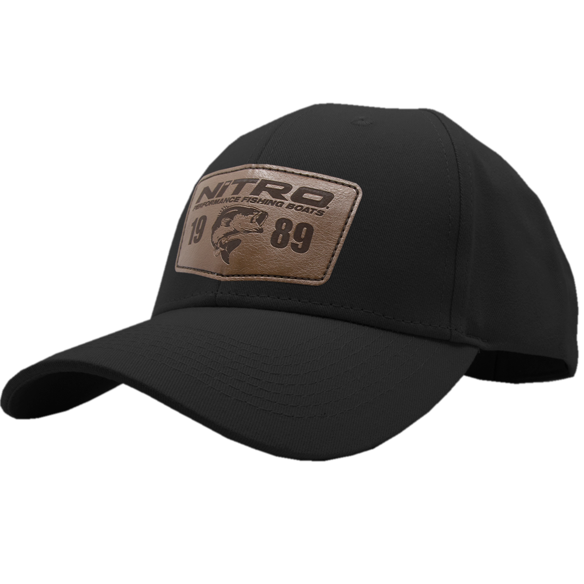 Black Twill Patch Cap