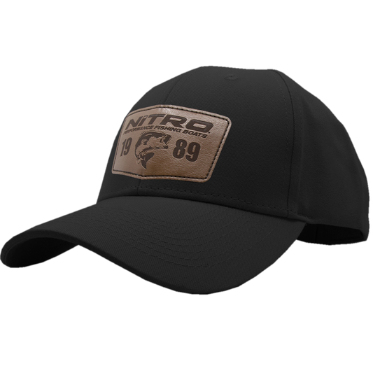 Black Twill Patch Cap